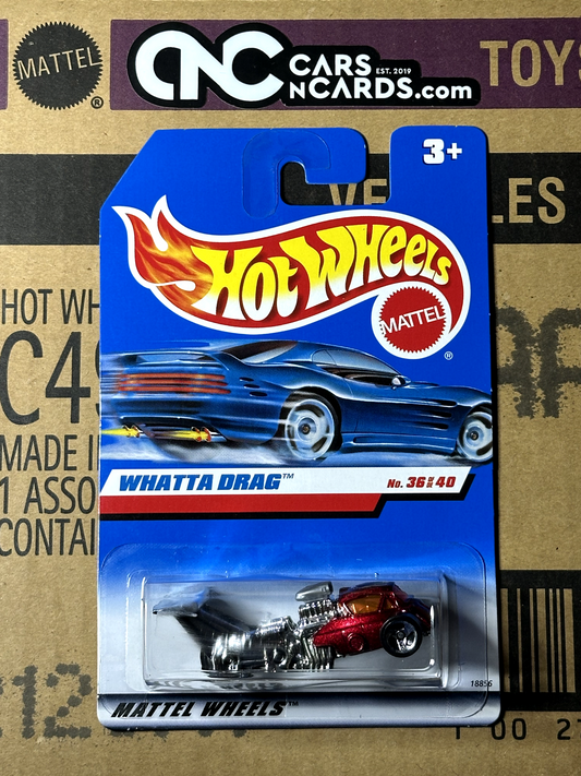 1998 Hot Wheels First Editions 36/40 Whatta Drag International Card NIP