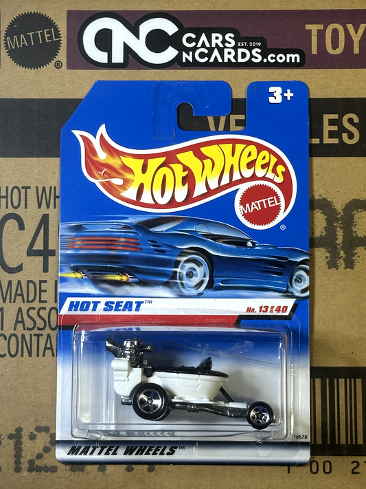 1998 Hot Wheels First Editions Hot Seat 13/40 Toilet Car International Card NIP