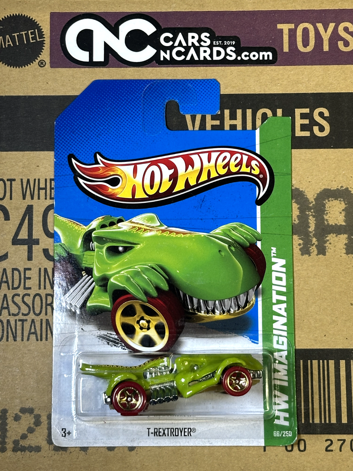 2013 Hot Wheels HW Imagination T-Rextroyer Green NIP