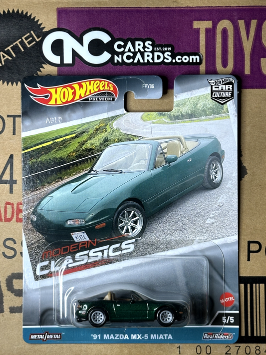 2023 Hot Wheels Premium Car Culture Modern Classics 5/5 '91 Mazda MX-5 Miata