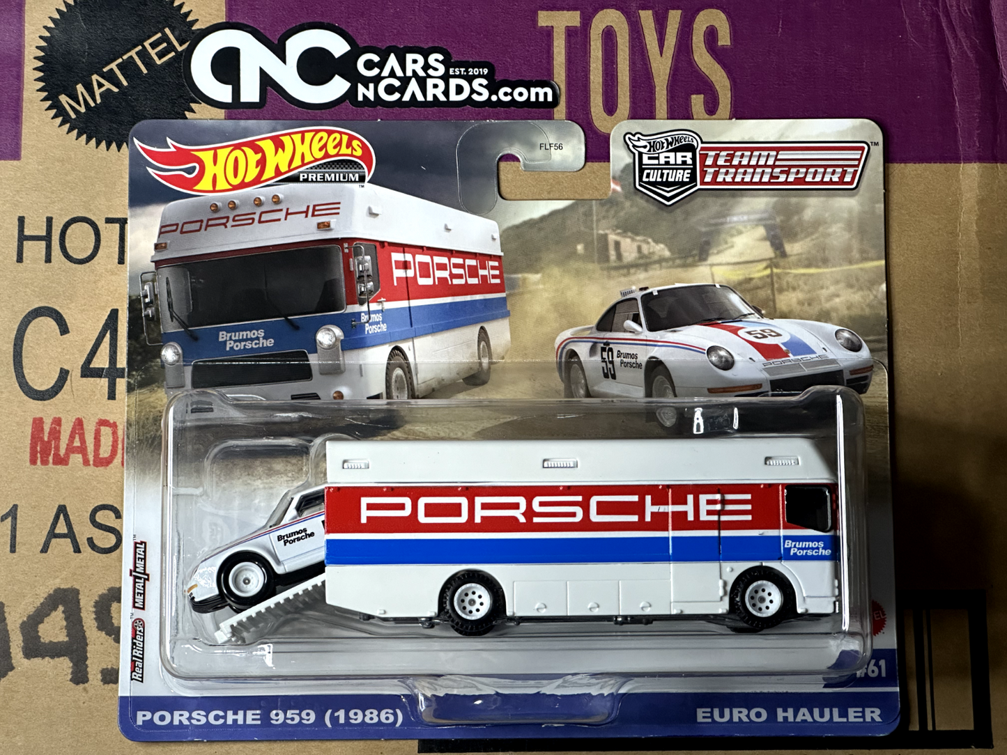 2023 Hot Wheels Car Culture Premium Team Transport Porsche 959 1986 Euro Hauler