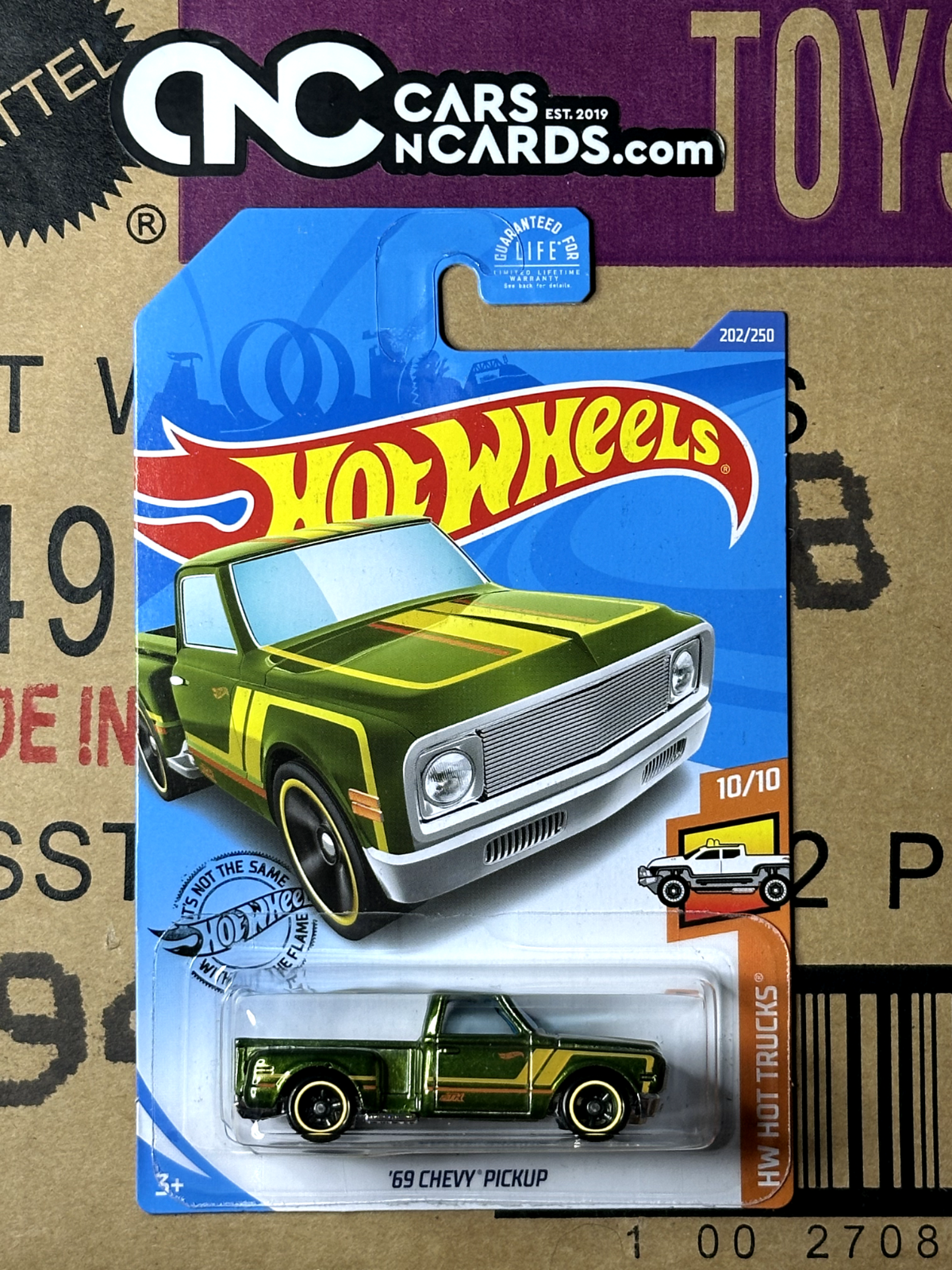 2020 Hot Wheels HW Hot Trucks Super Treasure Hunt '69 Chevy Pickup W/Protector