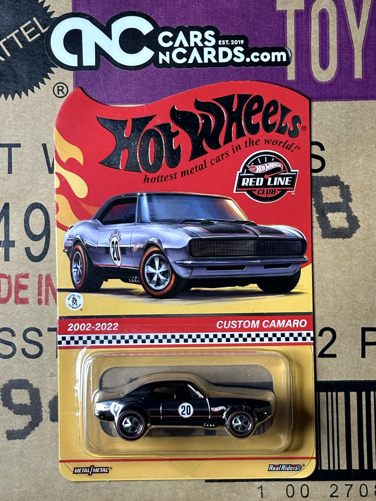2022 Hot Wheels RLC Red Line Club Custom Camaro With Protector