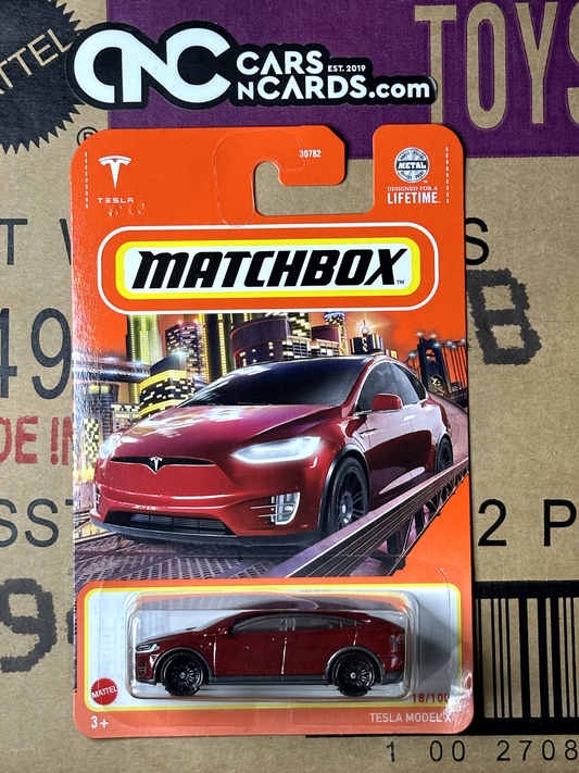 2023 Matchbox Tesla Model X Red 18/100