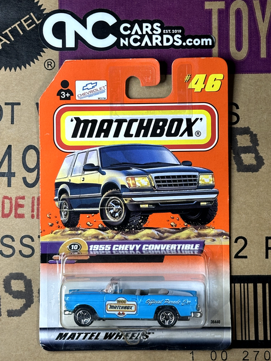 1998 Matchbox #46 1955 Chevy Convertible 1999 Parade Car