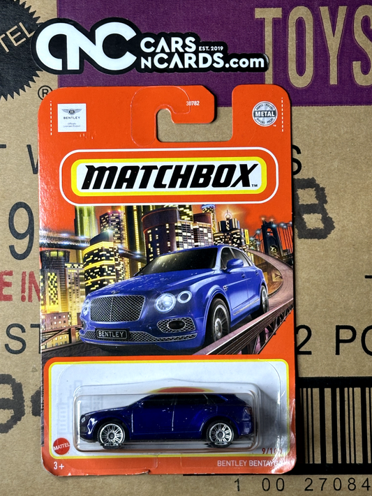 2021 Matchbox Bentley Bentayga Blue NIP