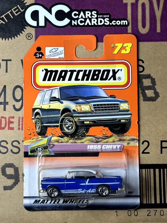 1999 Matchbox #73 1955 Chevy Blue