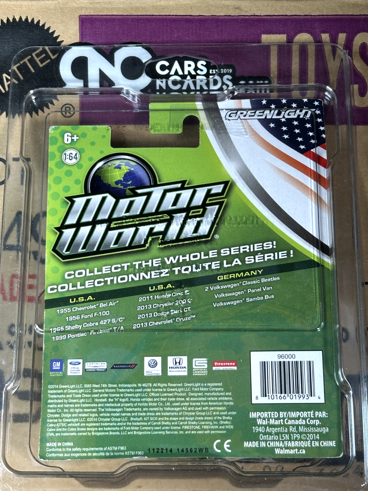 Greenlight Motor World Green Machine 1955 Chevrolet Bel Air Chase With Protector