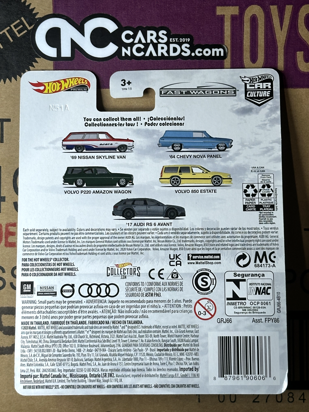 2021 Hot Wheels Premium Car Culture Fast Wagons 2/5 '64 Chevy Nova Panel