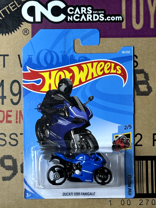 2019 Hot Wheels HW Moto 2/5 Ducati 1199 Panigale Blue NIP