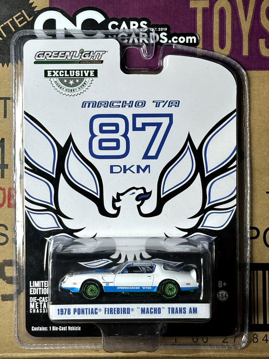 Greenlight Green Machine Chase T/A 87 DKM 1978 Pontiac Firebird Macho Trans AM