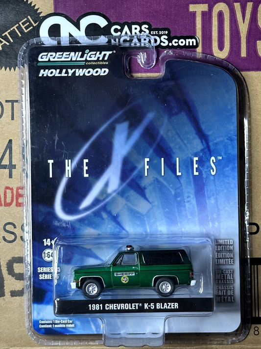 Greenlight Green Machine Chase The X Files 1981 Chevrolet K-5 Blazer Sheriff