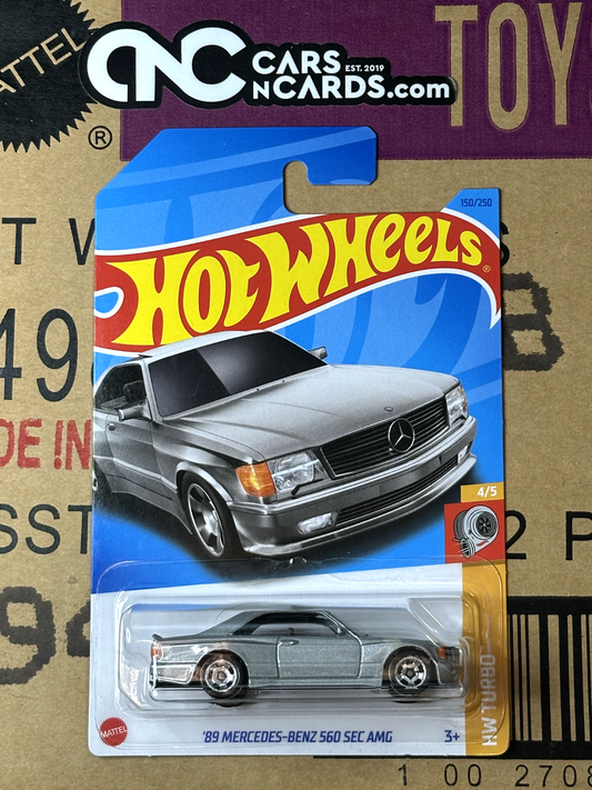 2023 Hot Wheels HW Turbo 4/5 '89 Mercedes-Benz 560 SEC AMG Gray