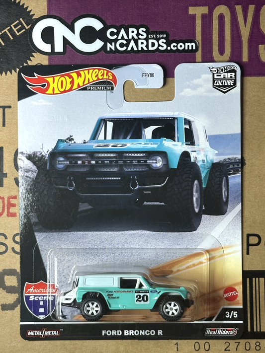 2022 Hot Wheels Premium Car Culture American Scene 3/5 Ford Bronco R