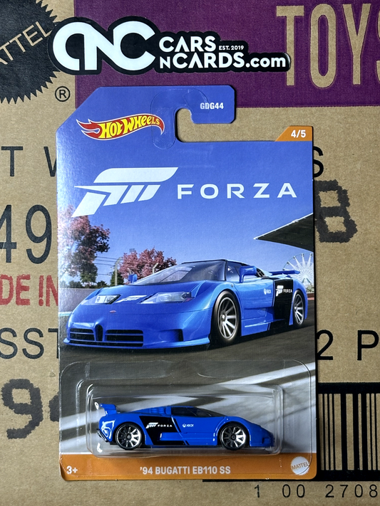 2023 Hot Wheels Forza 4/5 '94 Bugatti EB110 SS Blue NIP