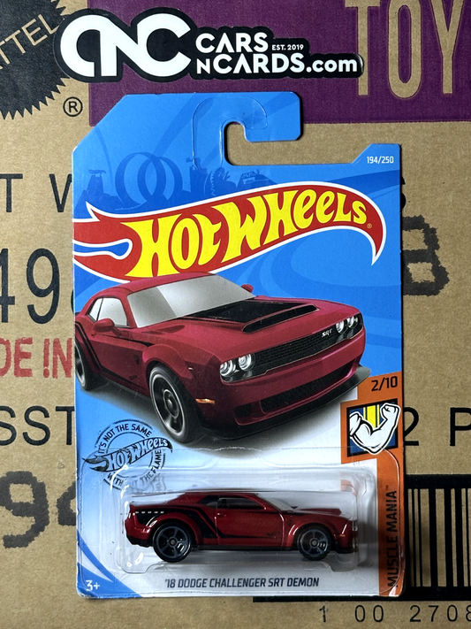 2019 Hot Wheels Muscle Mania 2/10 '18 Dodge Challenger SRT Demon