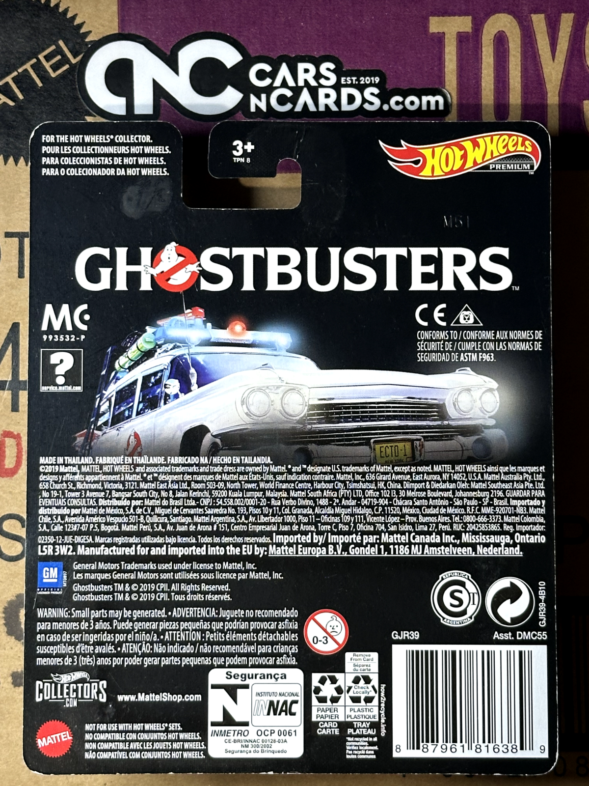 2019 Hot Wheels Premium Real Riders Pop Culture Ghostbusters ECTO-1