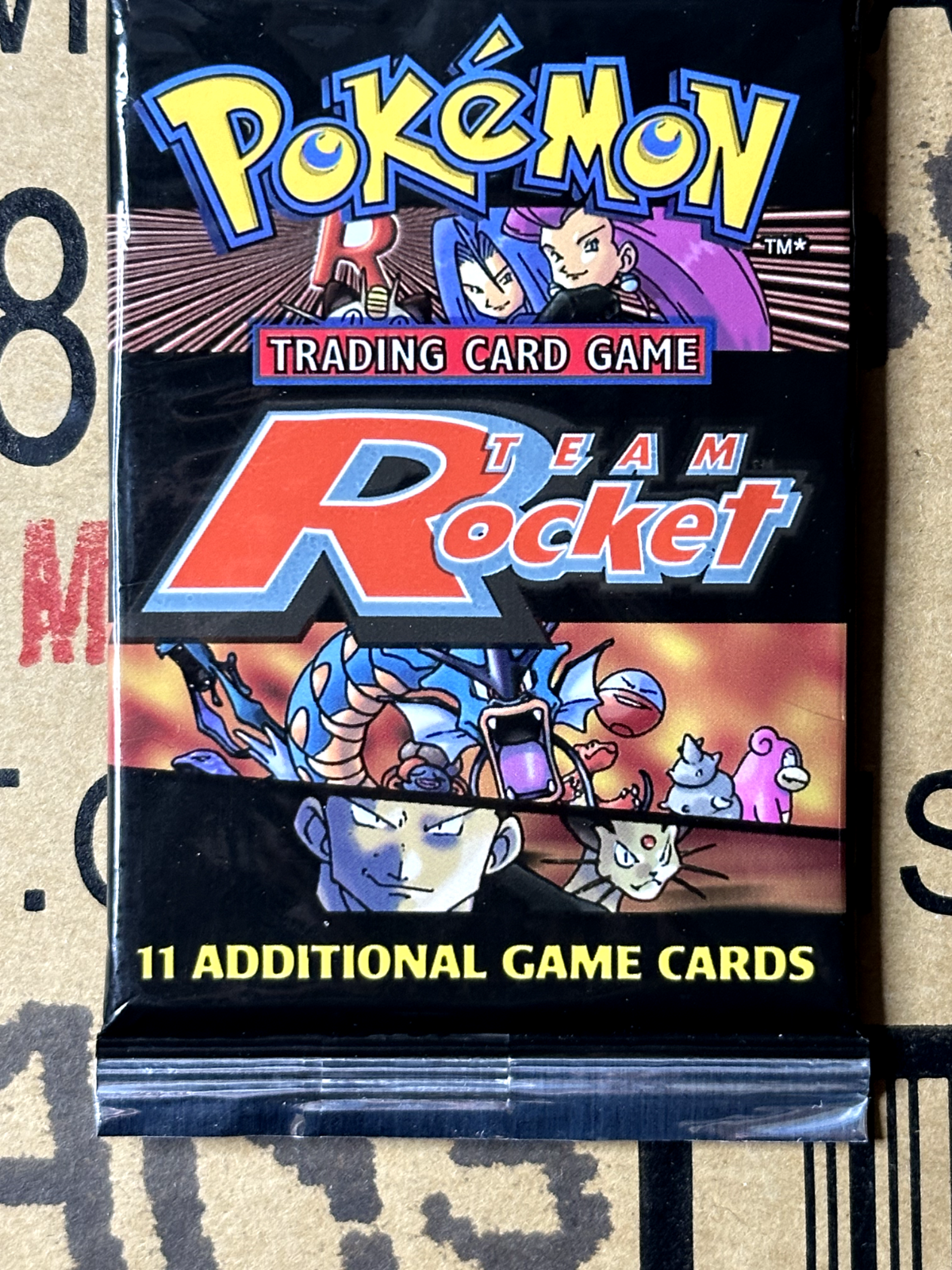 2000 Pokémon Team Rocket Sealed Pack Long Stem Unpunched & Unweighed pack