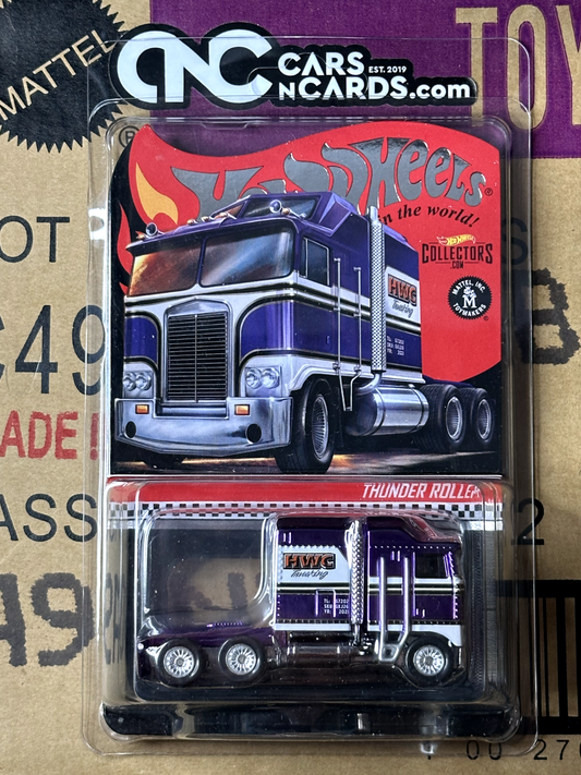 2021 Hot Wheels RLC Thunder Roller Purple #02274/20000 With Protector