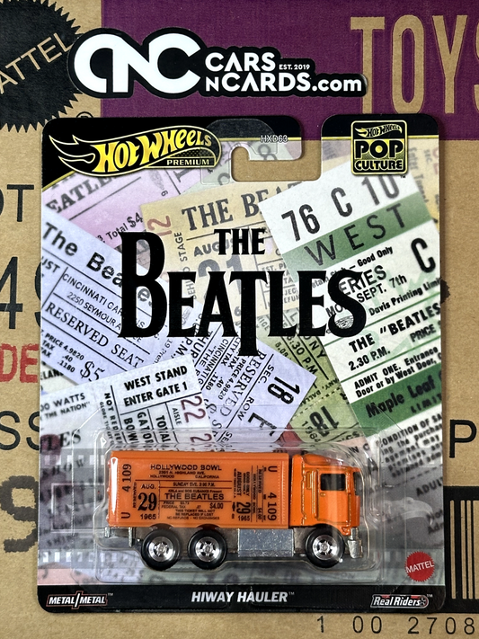 2024 Hot Wheels Premium Pop Culture The Beatles Hiway Hauler Tour Bus Orange