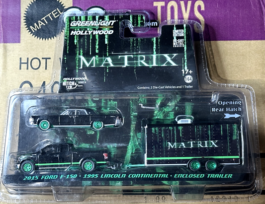 Greenlight Hitch & Tow Series Matrix Green Machine Ford F150 Lincoln Continental