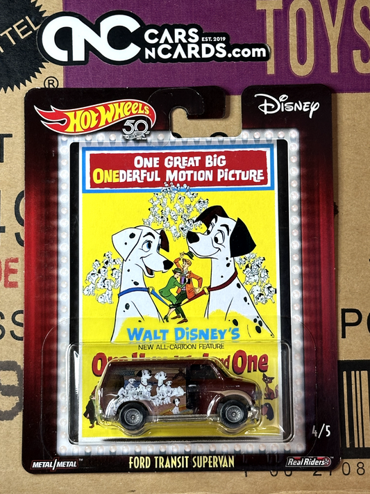 2018 Hot Wheels Premium Disney 101 Dalmatians Ford Supervan (Cracked Blister)