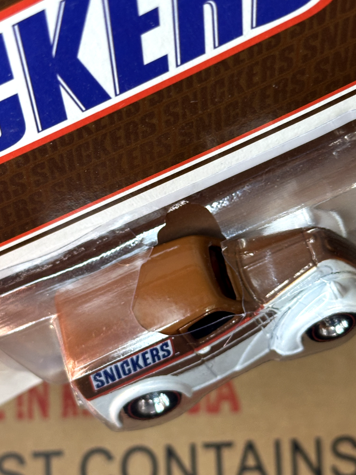 2014 Hot Wheels Premium Snickers Anglia Panel Truck (Cracked Blister)