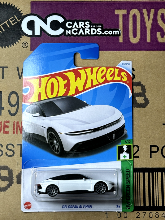 2024 Hot Wheels HW Green Speed 7/10 Delorean Alpha5 White