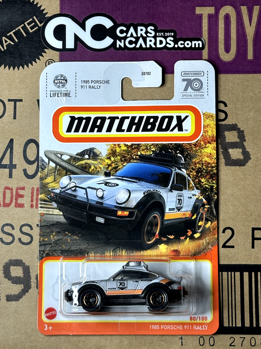 2023 Matchbox 70 Years 1985 Porsche 911 Rally 80/100