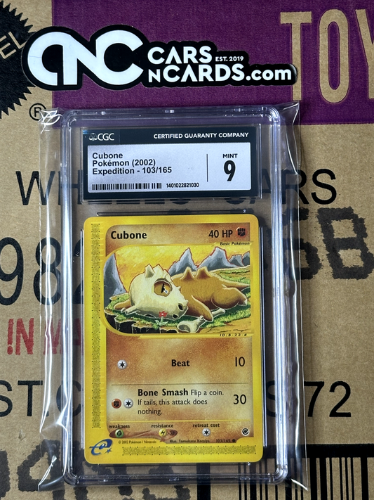 Pokémon (2002) Expedition Cubone 103/165 CGC 9 Mint