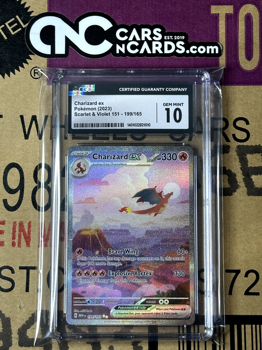 Pokémon (2023) Scarlet & Violet 151 Charizard EX 199/165 CGC 10 Gem Mint