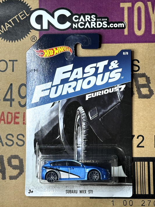 2017 Hot Wheels Fast & Furious Furious 7 Subaru WRX STI Blue 8/8