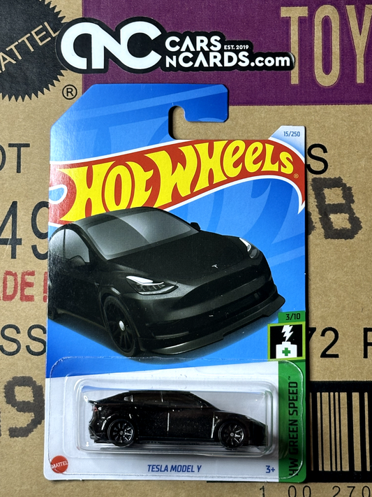 2024 Hot Wheels HW Green Speed #3/10 Tesla Model Y Black