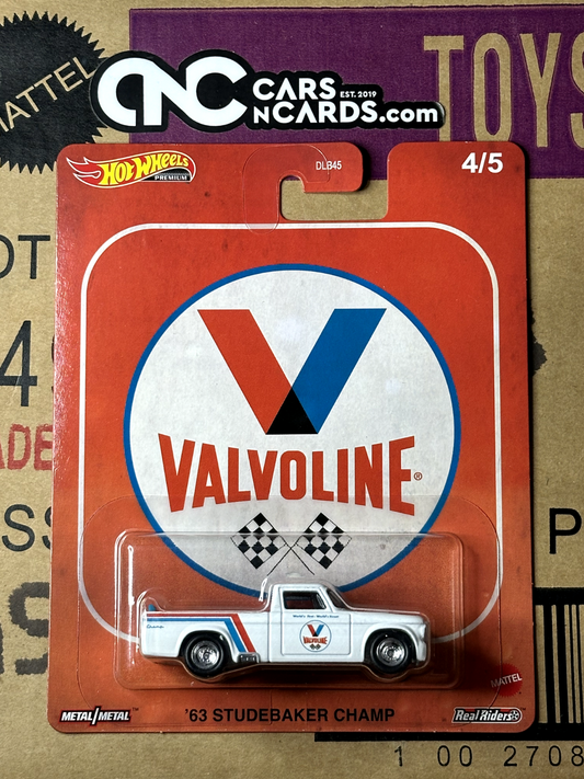2020 Hot Wheels Premium Pop Culture Vintage Oil Valvoline '63 Studebaker Champ