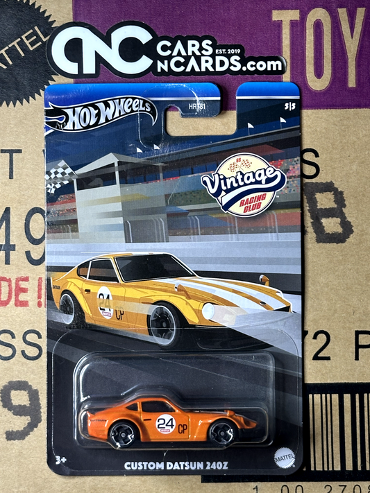 2024 Hot Wheels Vintage Racing Club Custom Datsun 240Z Orange