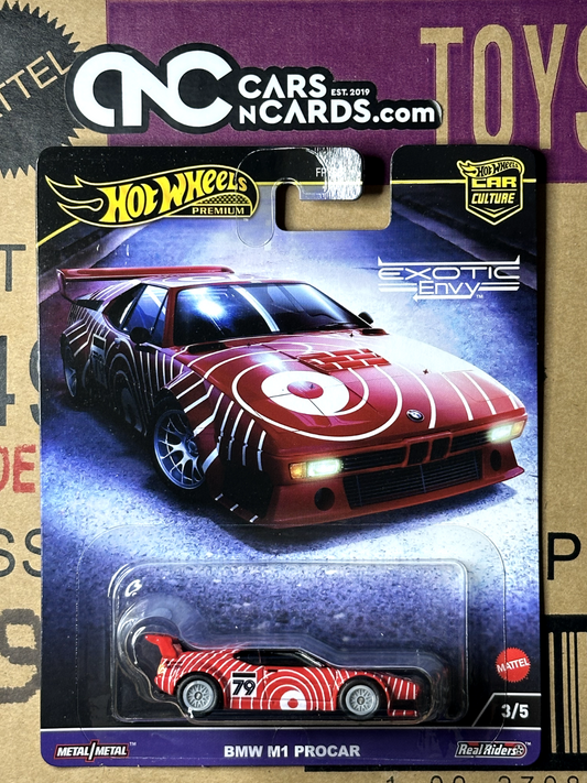 2024 Hot Wheels Premium Car Culture Exotic Envy 3/5 BMW M1 Procar