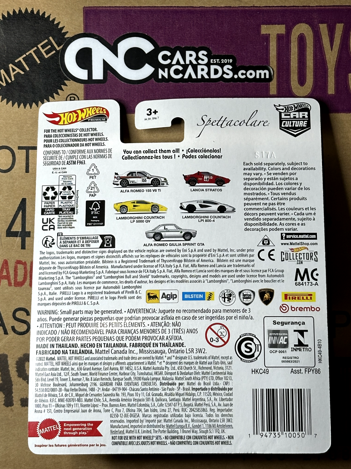 2023 Hot Wheels Premium Car Culture Spettacolare 3/5 Lancia Stratos