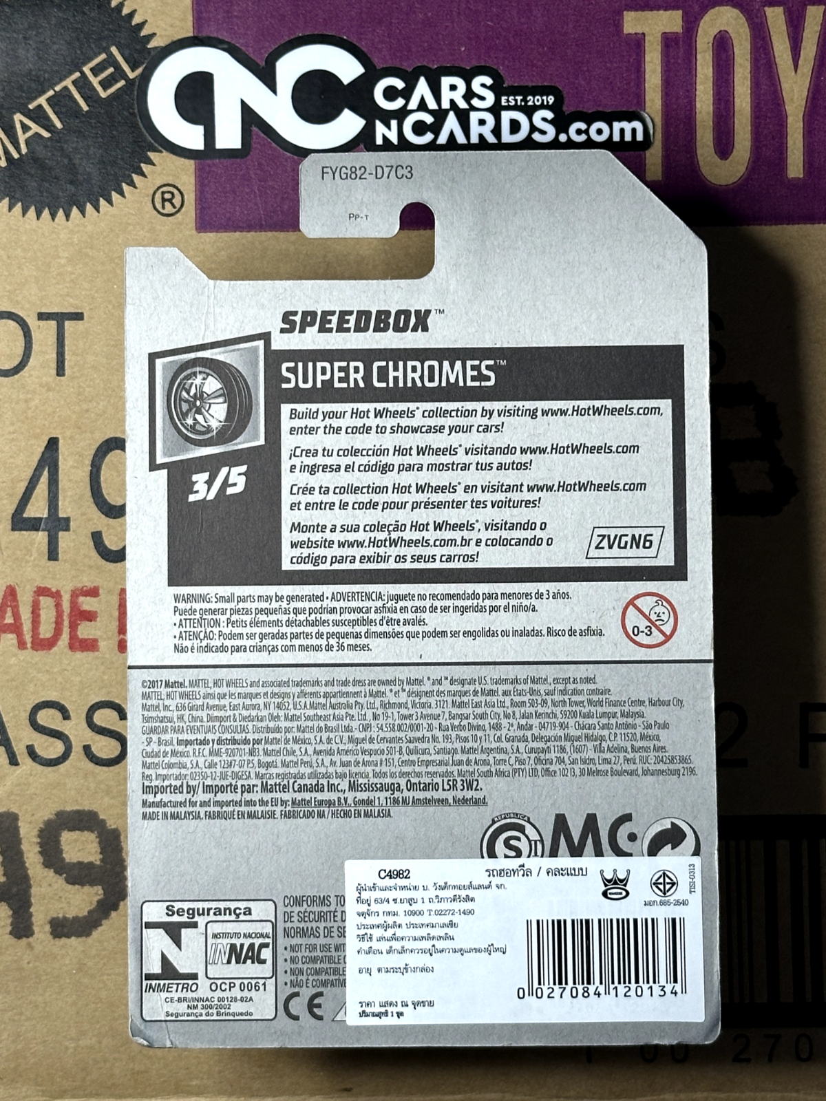 2019 Hot Wheels Super Chromes 3/5 Speedbox