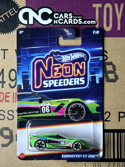 2024 Hot Wheels Neon Speeders 7/8 Corvette C7 Z06