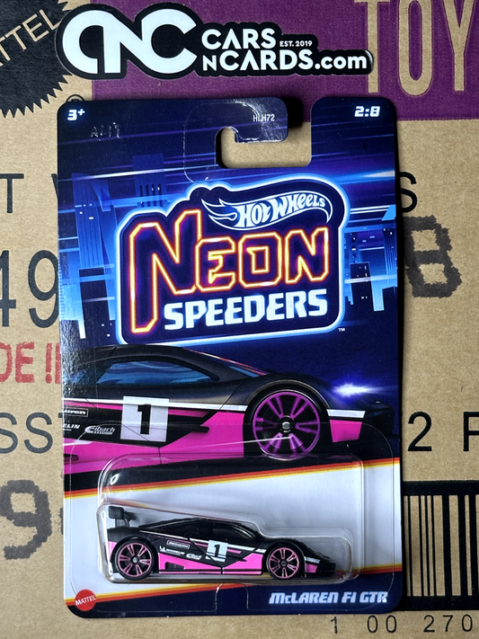 2024 Hot Wheels Neon Speeders 2/8 McLaren F1 GTR