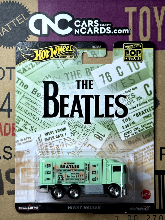 2024 Hot Wheels Premium Pop Culture The Beatles Hiway Hauler Tour Bus Green