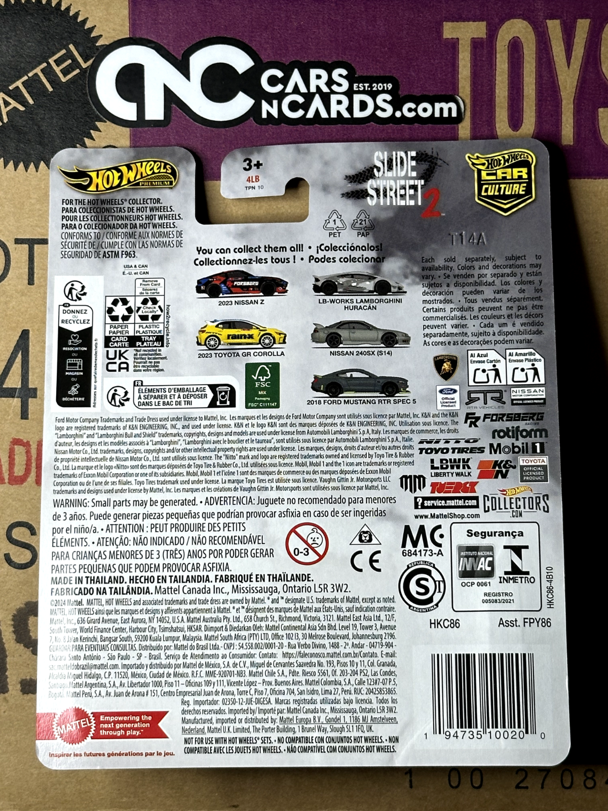 2024 Hot Wheels Premium Car Culture Slide Street 2 2023 Nissan Z