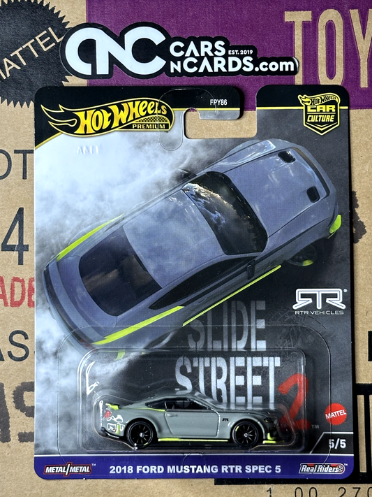 2024 Hot Wheels Premium Car Culture Slide Street 2 2018 Ford Mustang RTR Spec 5