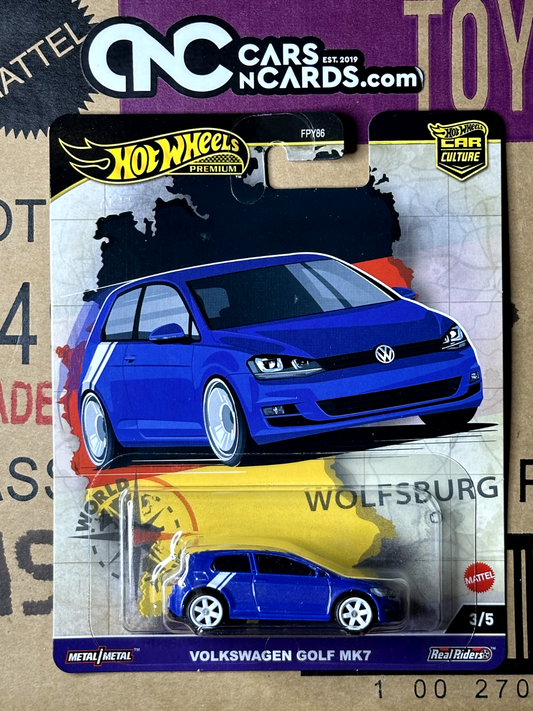 2024 Hot Wheels Premium Car Culture World Tour Volkswagen Golf MK7 3/5