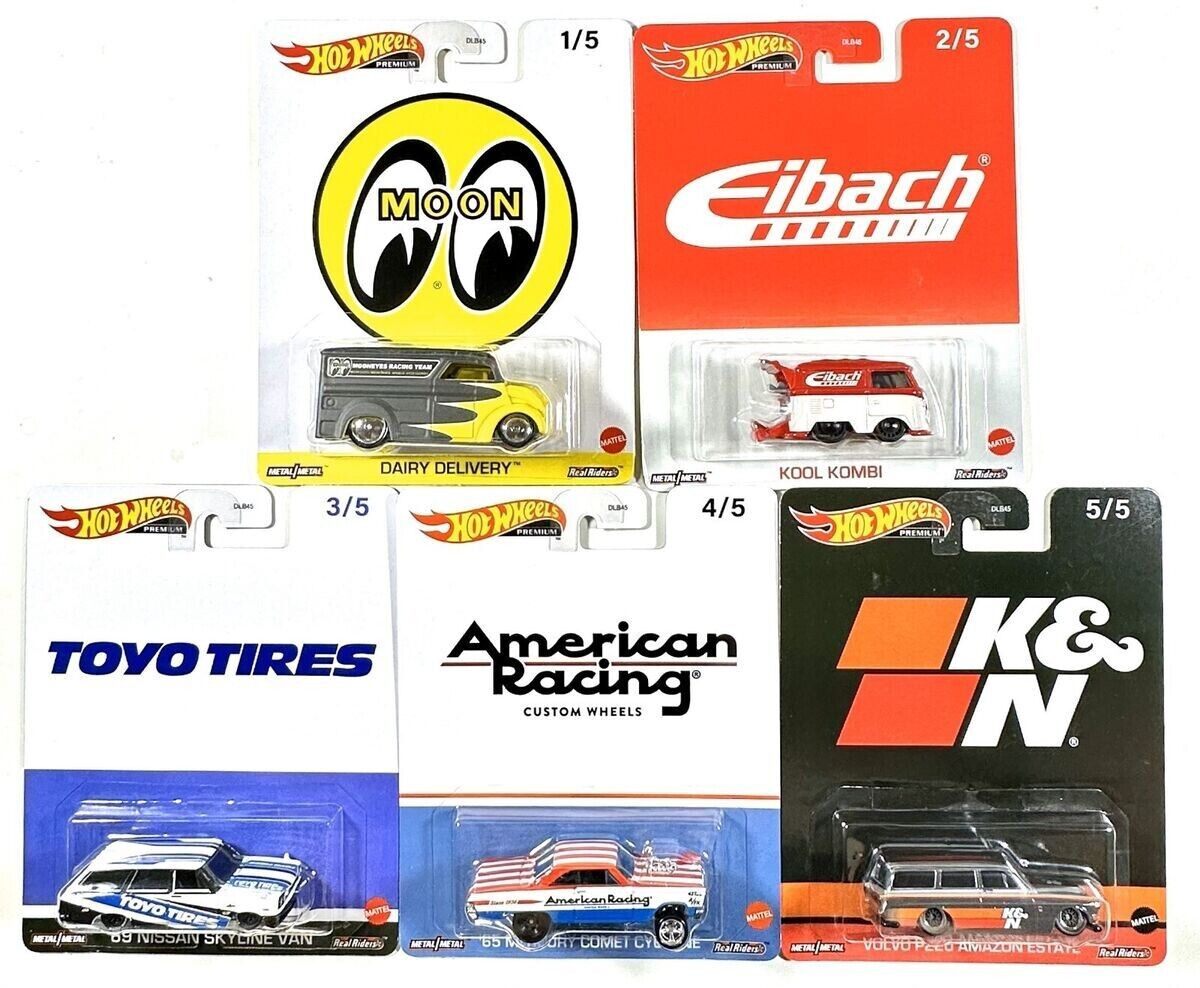 2023 Hot Wheels Premium Pop Culture Speed Shop Full Set of 5 Cars