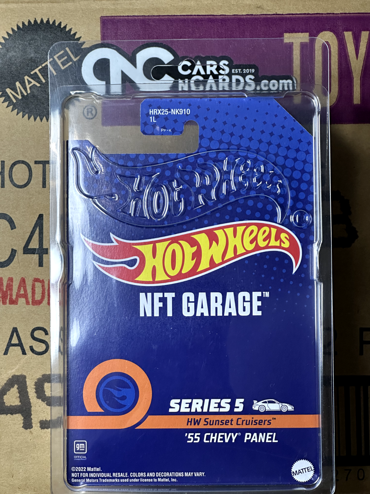 2023 Hot Wheels NFTGarage Series 5 HW Sunset Cruisers '55 Chevy Panel With Box