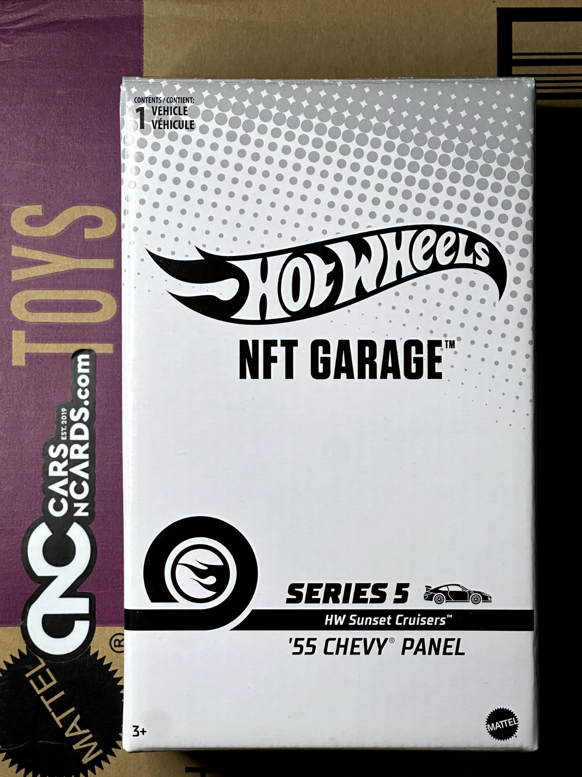 2023 Hot Wheels NFTGarage Series 5 HW Sunset Cruisers '55 Chevy Panel With Box