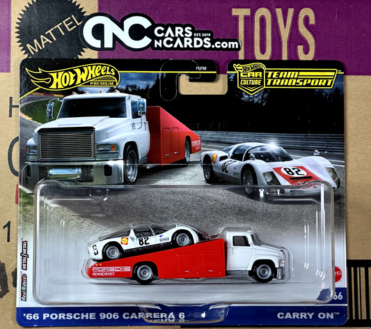 2024 Hot Wheels Premium Team Transport #66 '66 Porsche 906 Carrera 6 Carry On