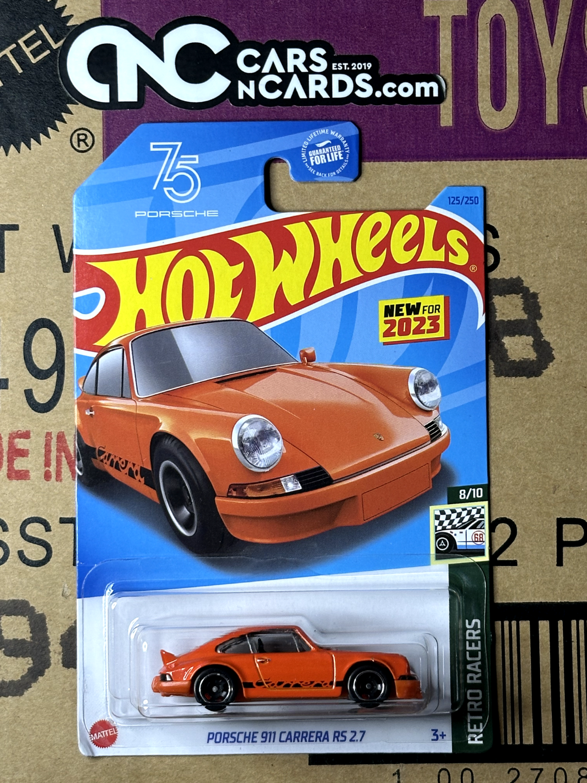2023 Hot Wheels Retro Racers 8/10 Porsche 911 Carrera RS Orange