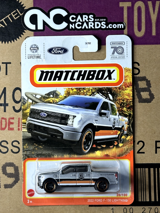 2023 Matchbox 2022 Ford F-150 Lightning 70th Anniversary Edition 20/100